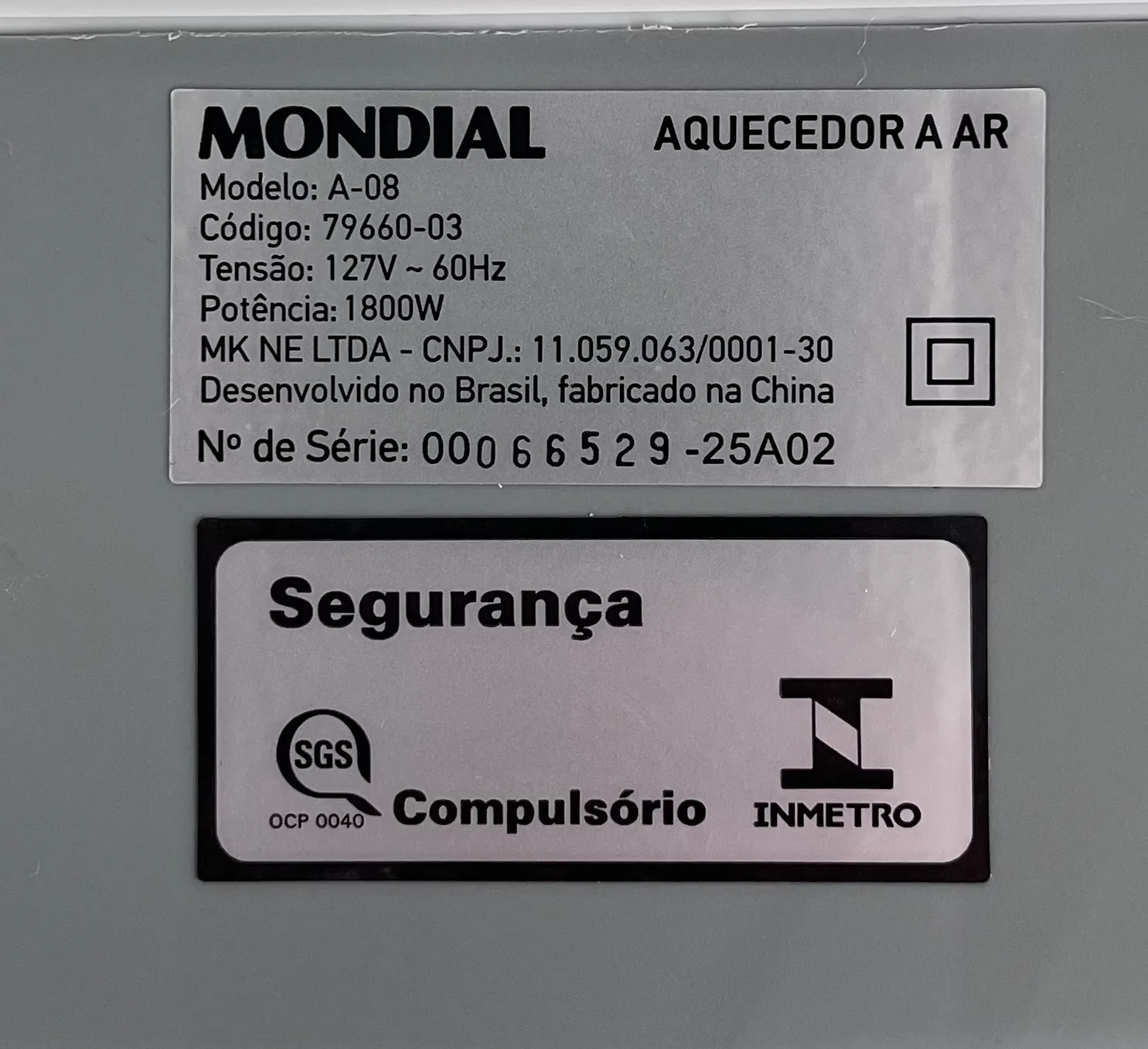 Обогреватель Mondial 127V — 3